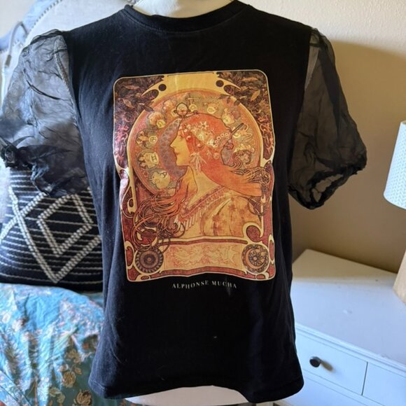 Forever 21 Alphonse Mucha Collab Festival Plus Size Zodiac Design - Picture 1 of 6